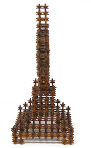 A Large Scale American Folk "Tramp Art" Cross