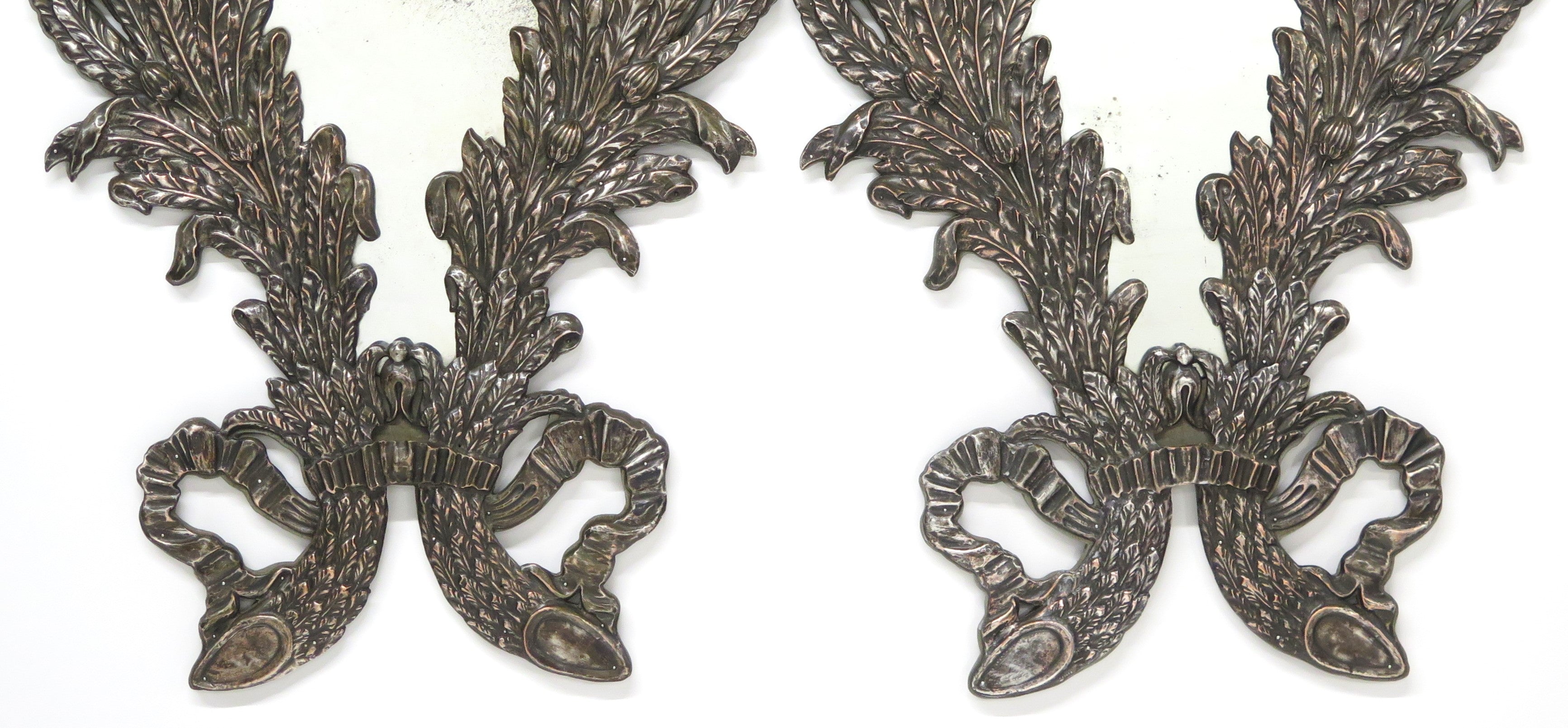 A Pair of Silver Plate Mirrors