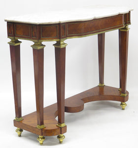 A 19th Century French Brass Mounted Console Table