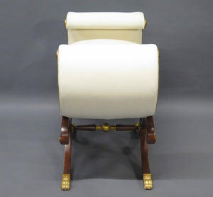 1920s Scroll Side Bench / Stool