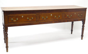 George III Oak Dresser Base