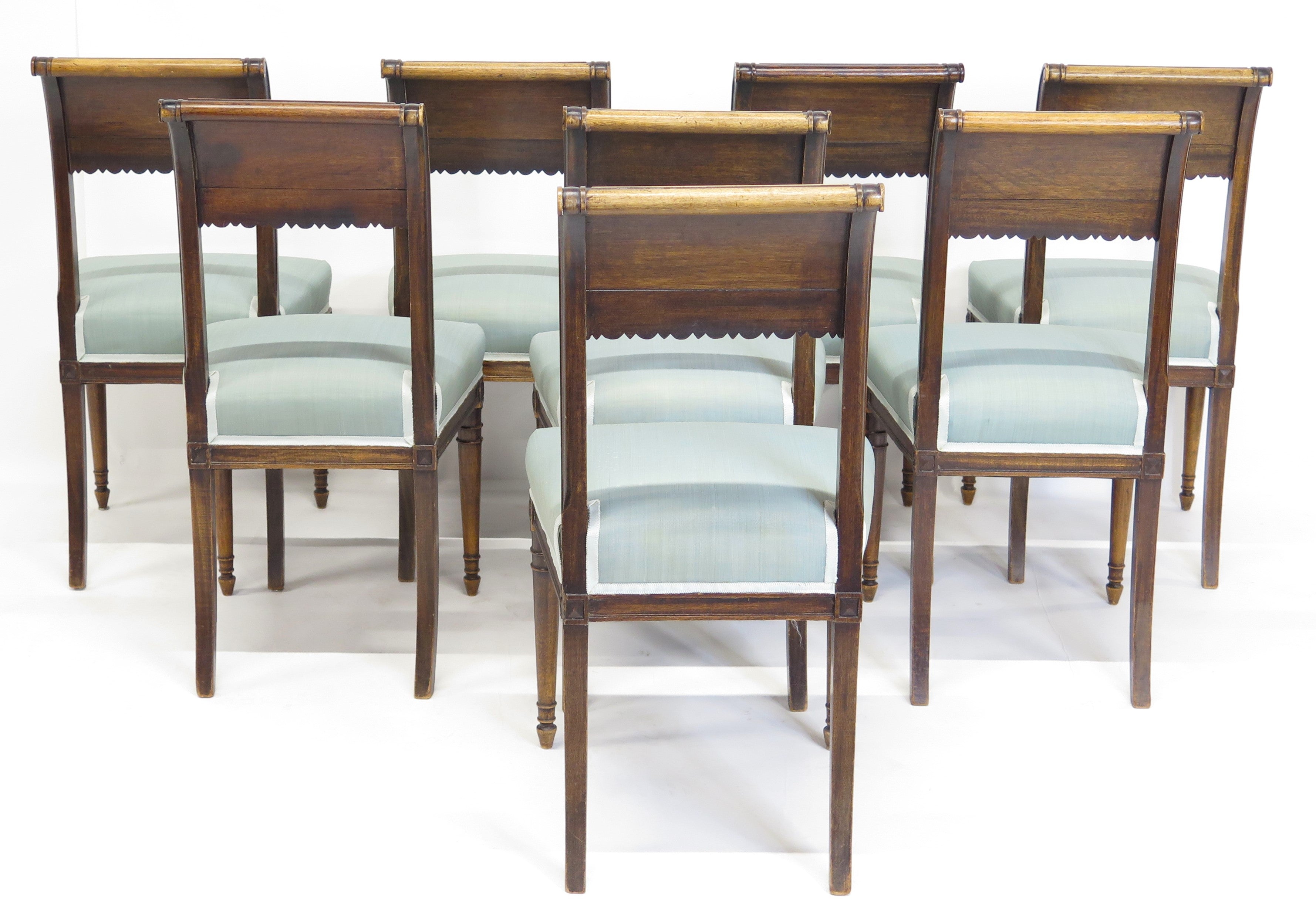 Set of Eight Neoclassical Chairs in the Style of Henri Jacob (French, 1753-1824)