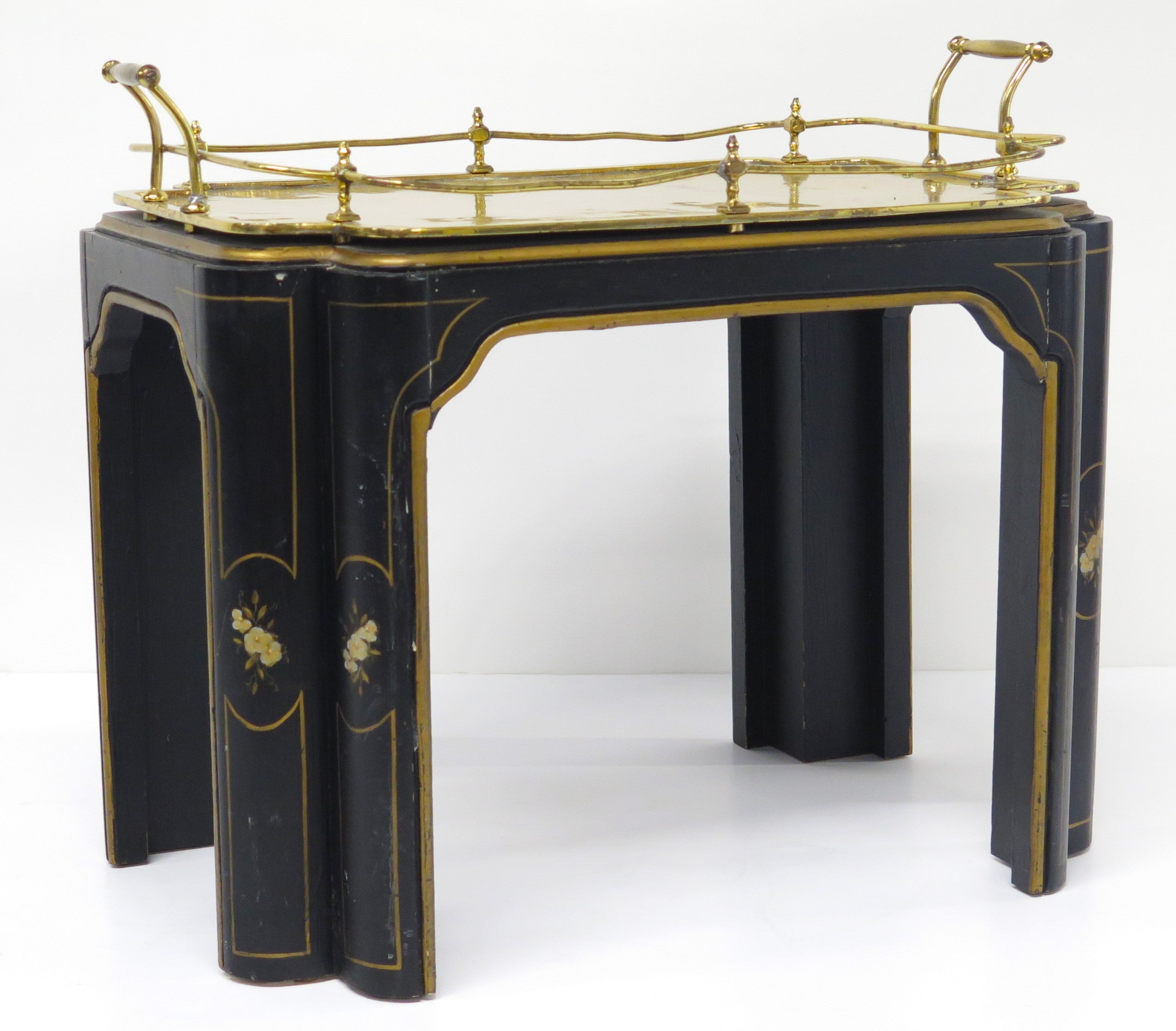 A Diminutive Brass Cocktail Table