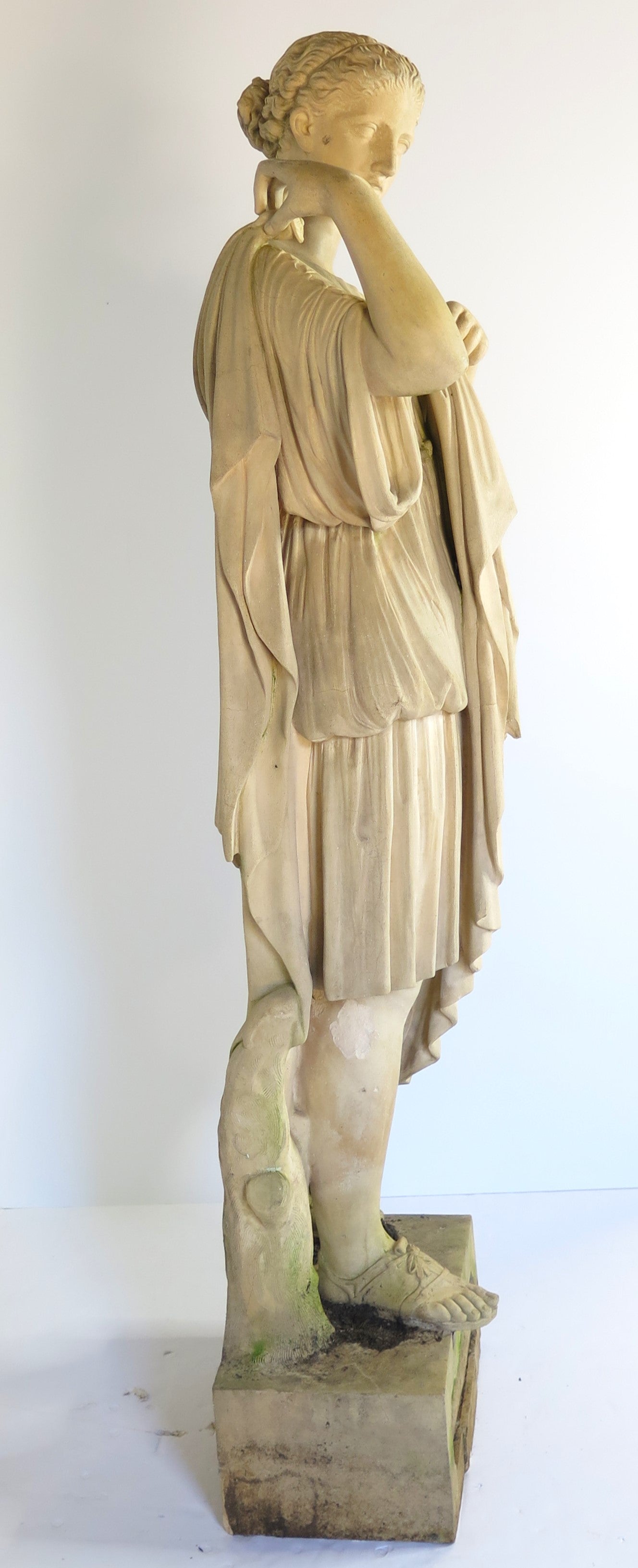 Diana de Gabies Terracotta Statue by Brault and Gilardoni, France