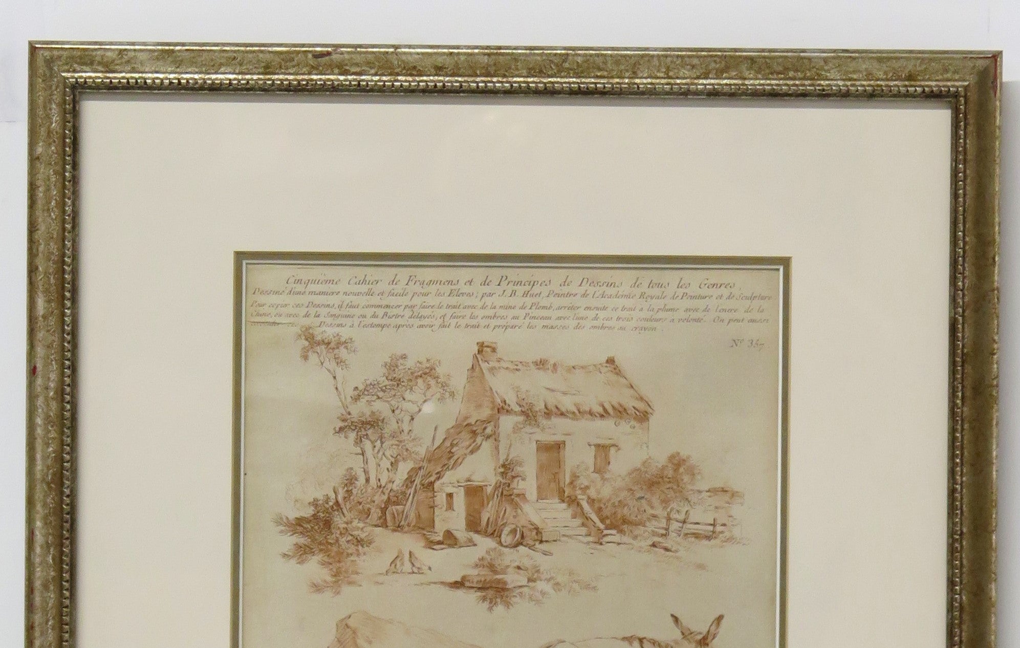 "Cahier de Principles" French School Print in the Manner of Sanguine