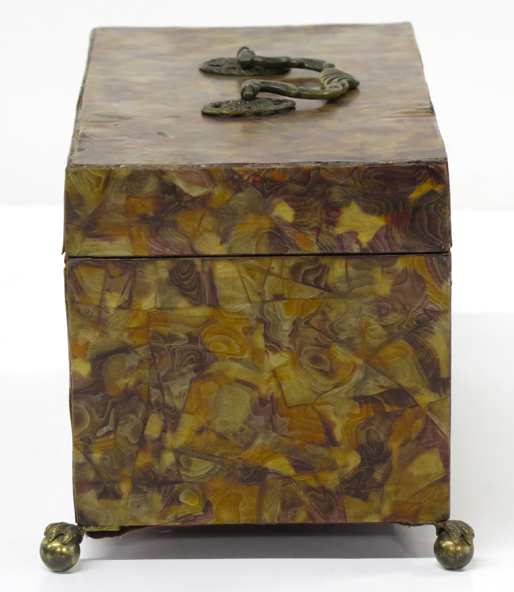Micatea Mica Veneered Tea Caddy on Claw and Ball Feet – Nick Brock Antiques