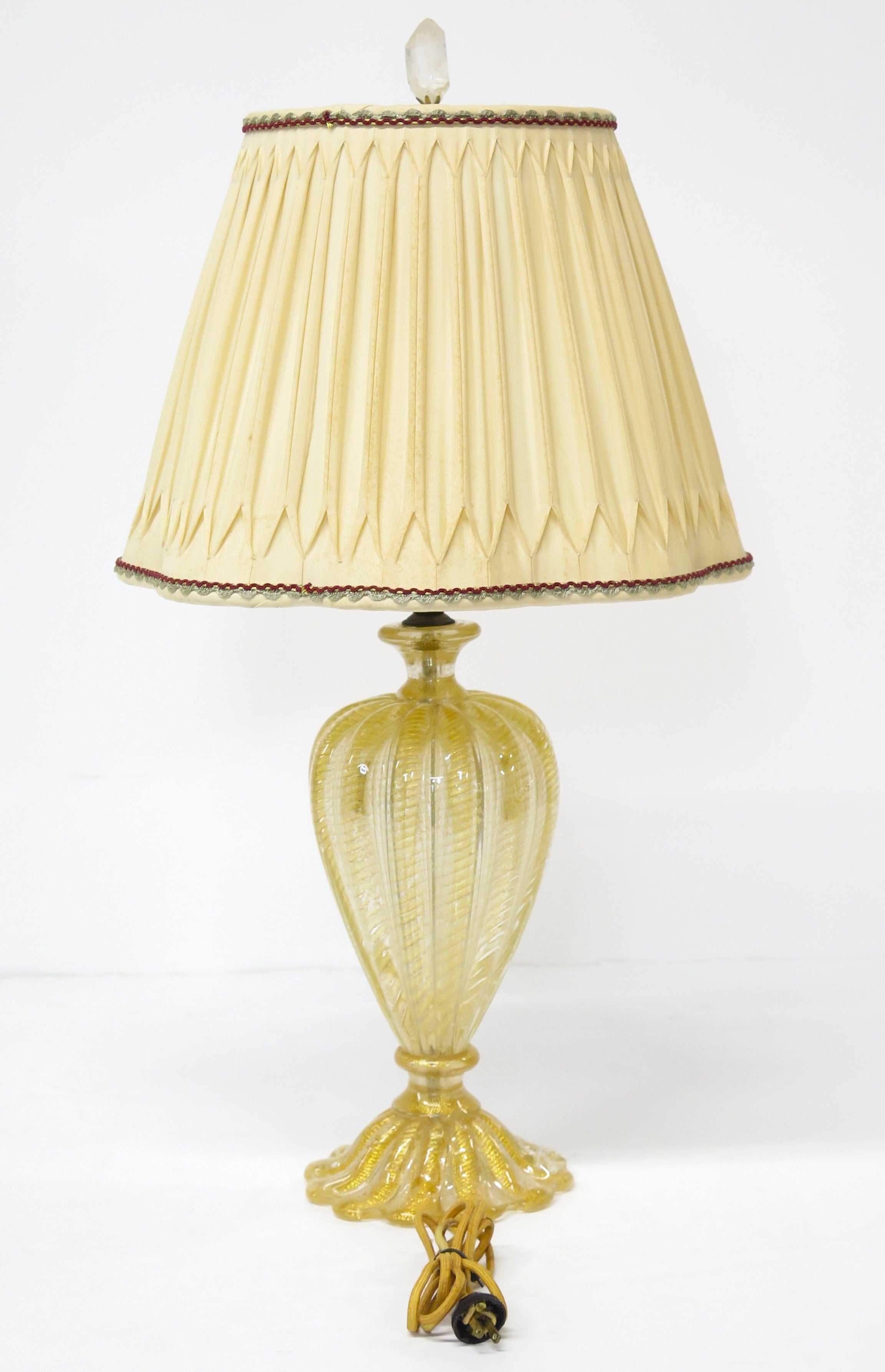 Beautiful Mid Century Murano Glass Lamp by Barovier & Toso