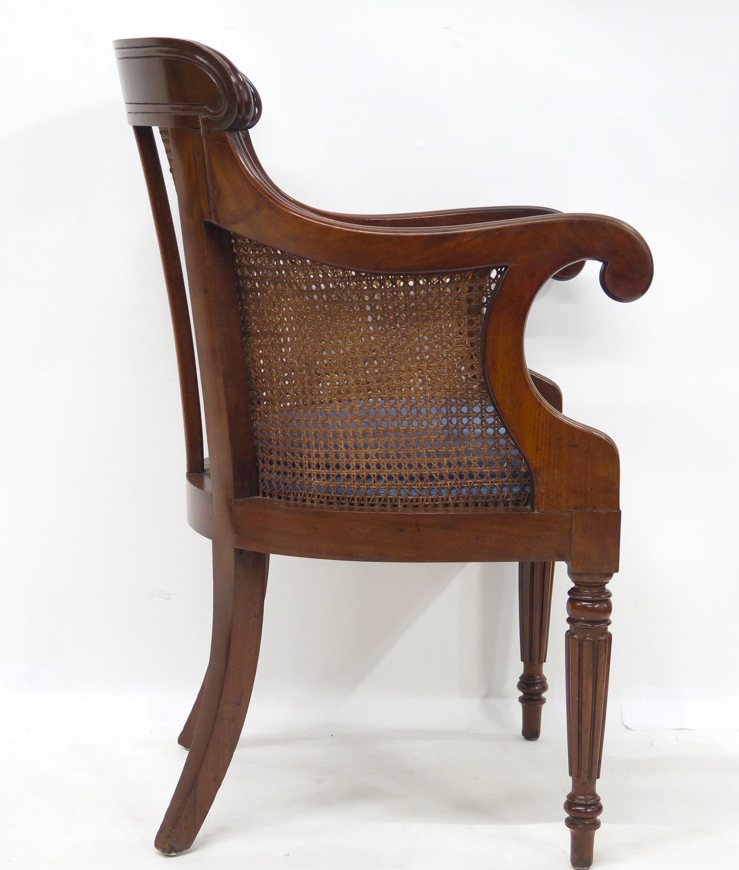 English Regency Mahogany Library Chair