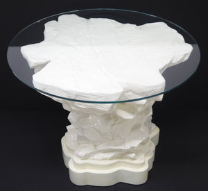 Faux Rock Center Table, Manner of John Dickenson, after Emilio Terry