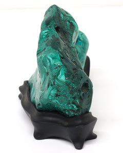 Chinese Malachite Freeform Bullseye Scholar's Rock