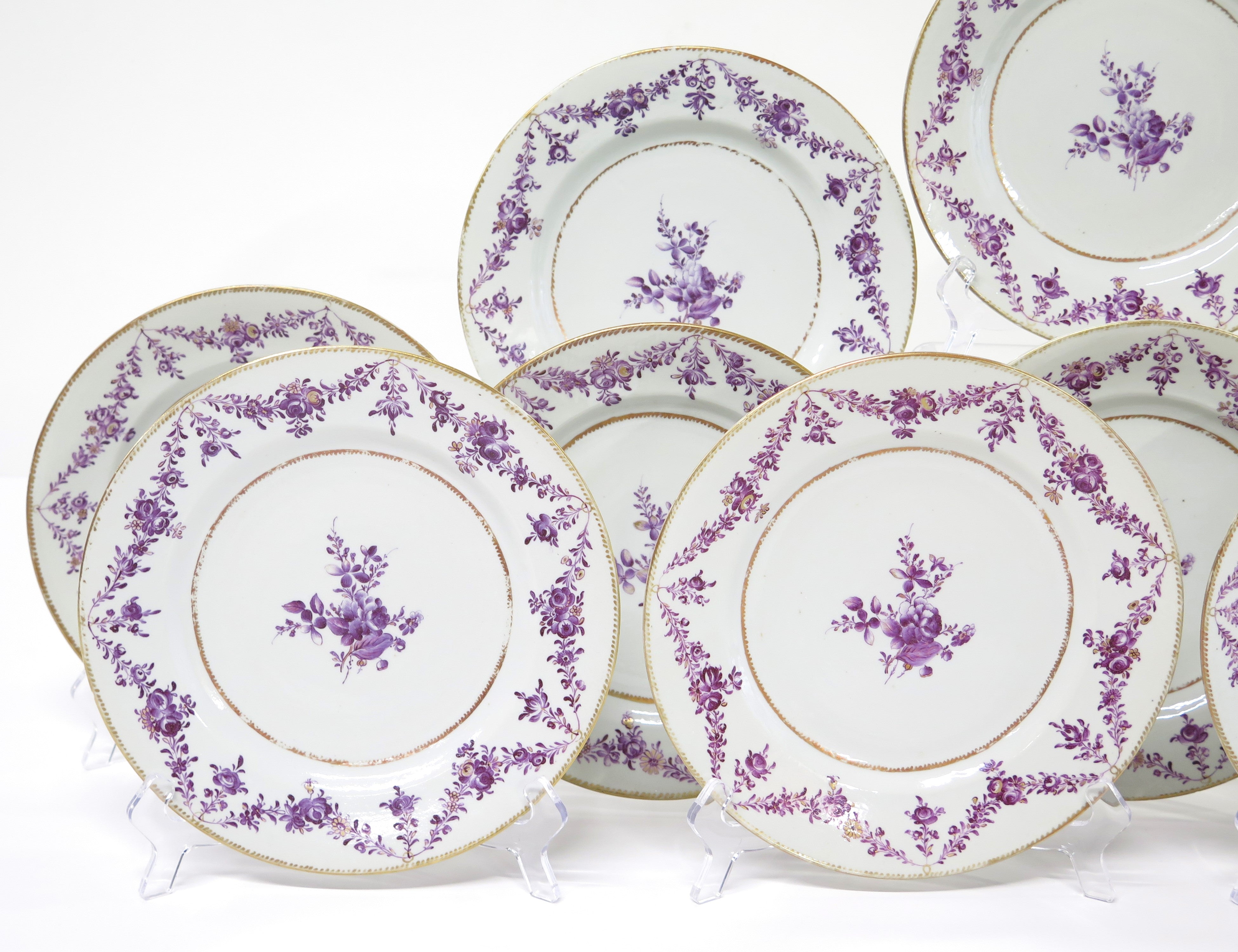 Set of (12) 18th Century Chinese Export Plates