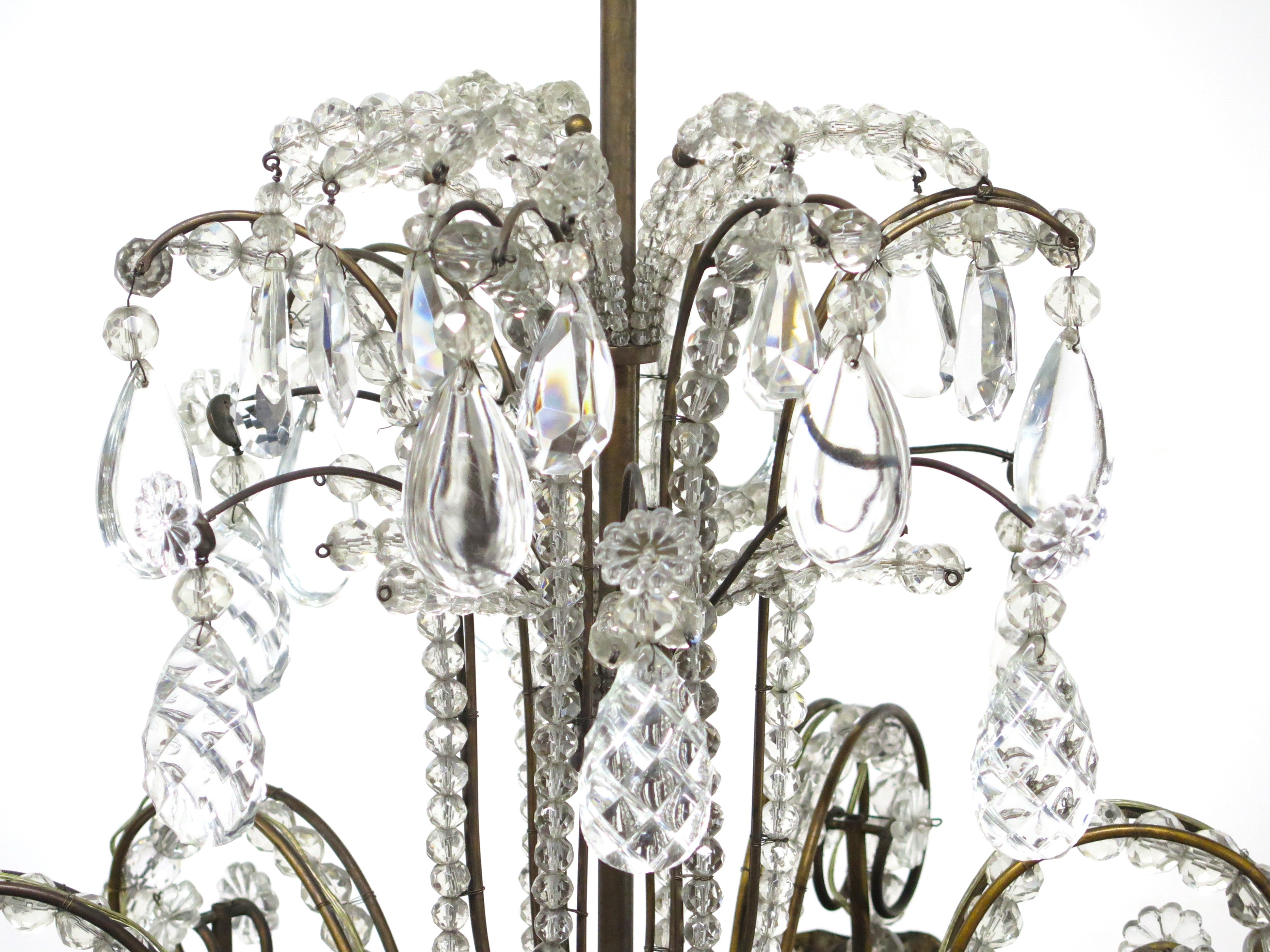 Art Deco Six-Light Chandelier by Maison Jansen