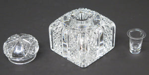 Baccarat Cut Crystal Limited Edition "Zola" Encrier / Inkwell, 1988