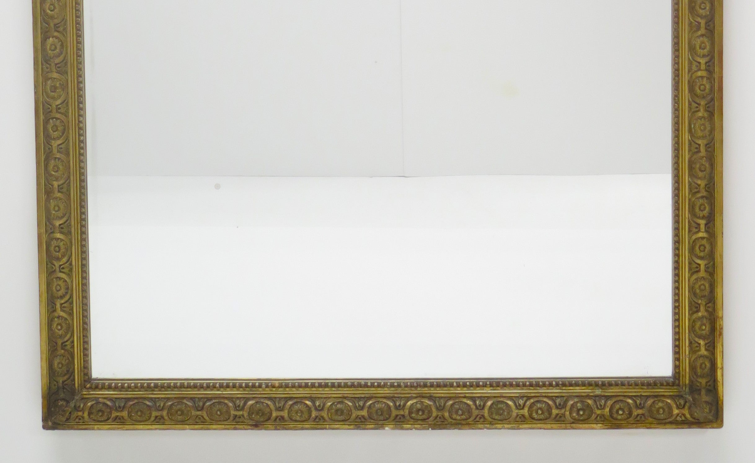 A Napoleon III Carved Gilt Wood Morror