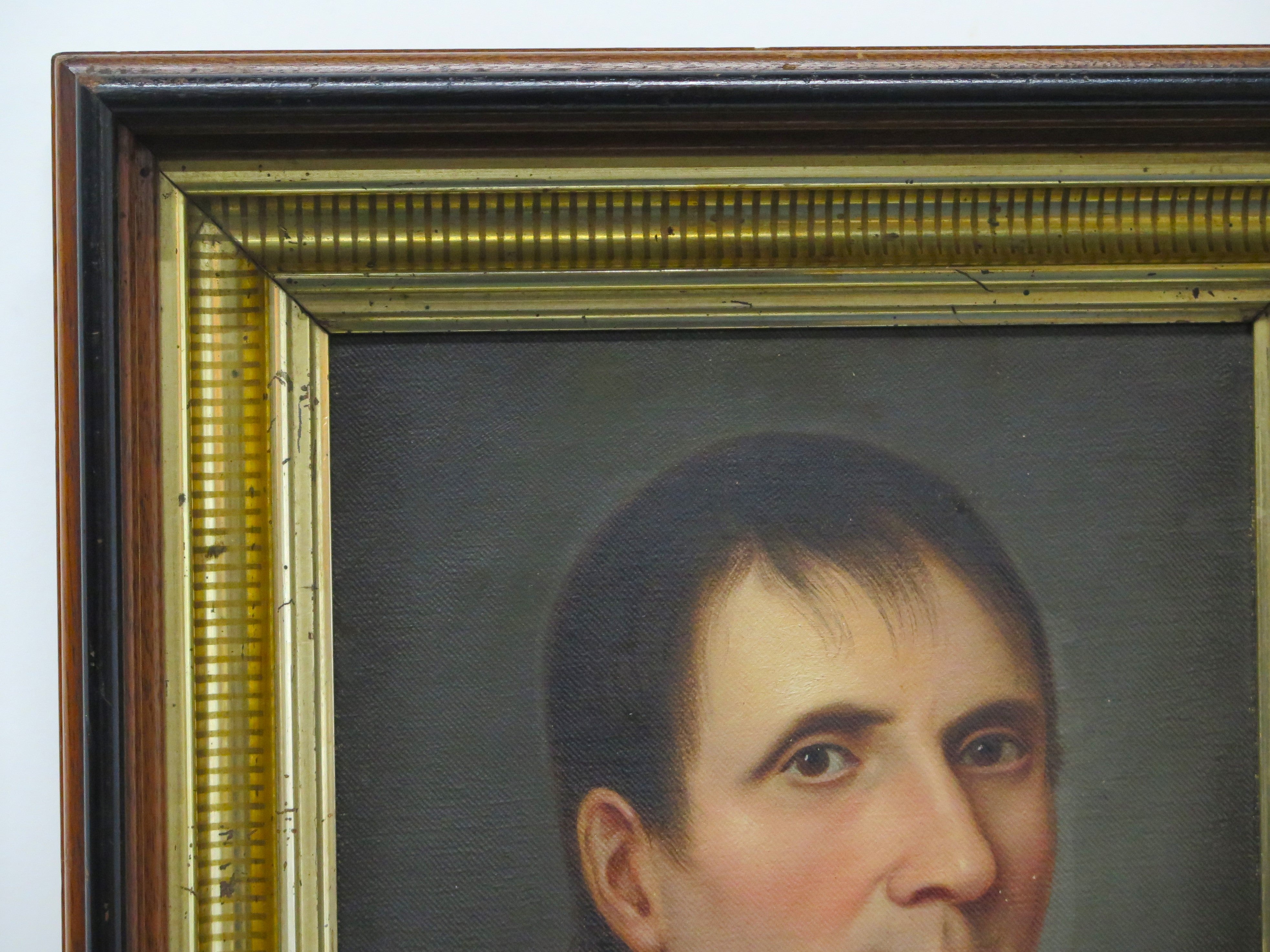 Early 19th Century Oil on Canvas Portrait of a Man
