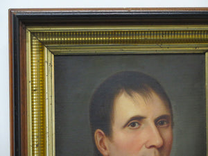 Early 19th Century Oil on Canvas Portrait of a Man
