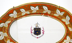 A Large Chamberlain's Worcester Porcelain Meat Platter  (1800-1810)