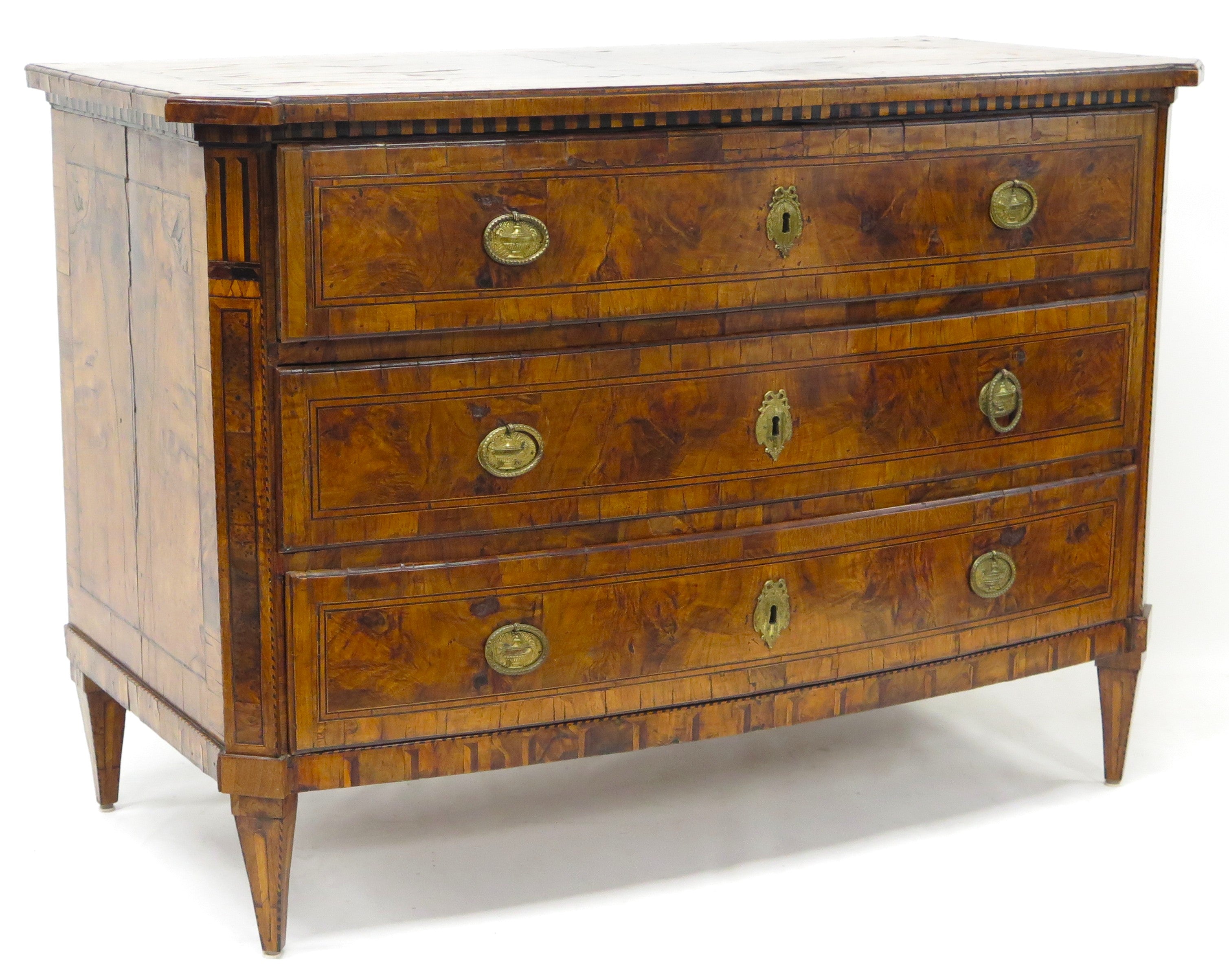 An 18th  Century Italian Three Drawer Chest