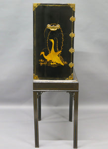 Opulent Chinese Collector's Cabinet on Stand