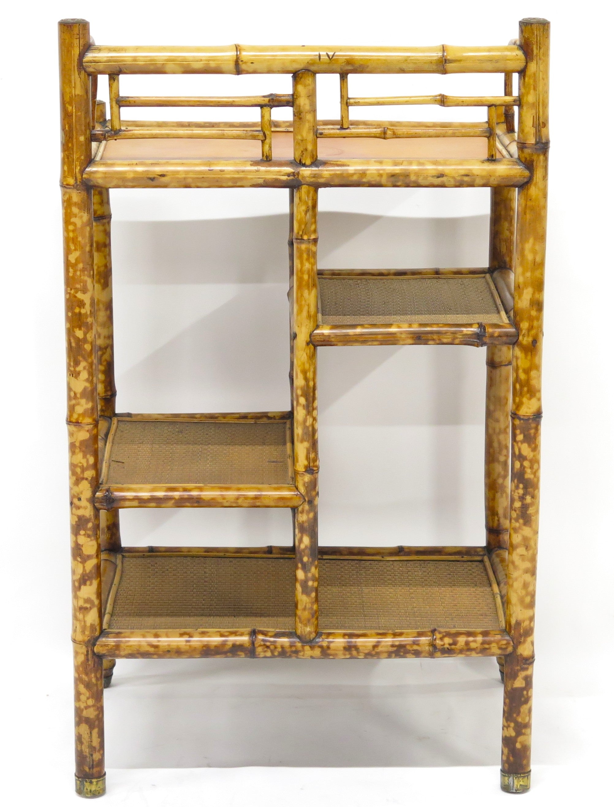 Victorian Bamboo Etagere by W. F. Needham, Birmingham