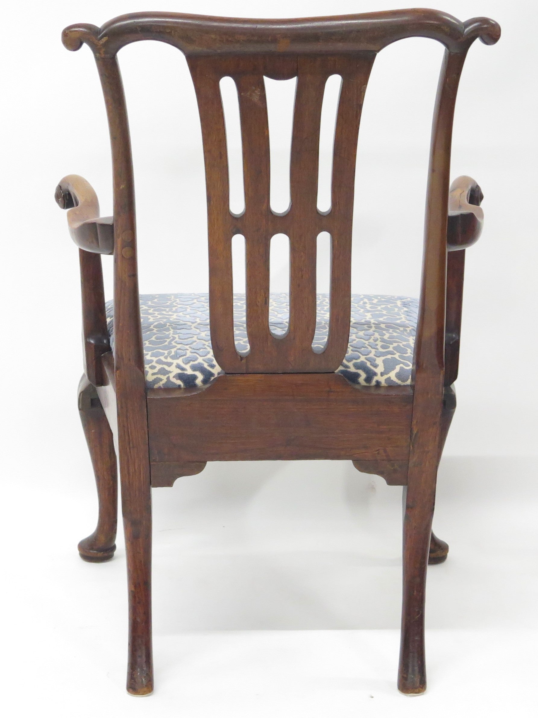 A George III Chippendale Style Mahogany Armchair