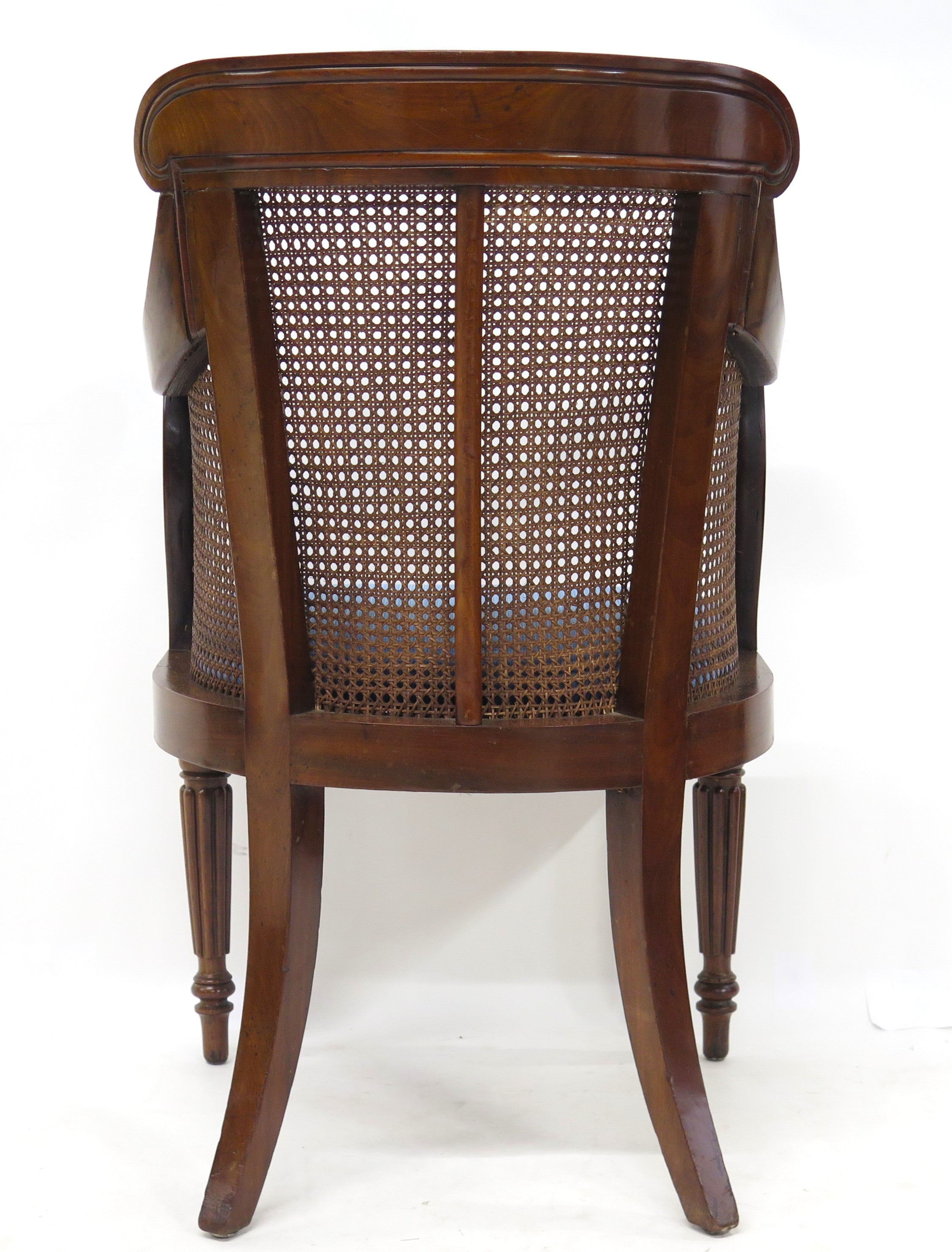 English Regency Mahogany Library Chair