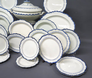 Group of Wedgwood Feather Edge Creamware / Pearlware