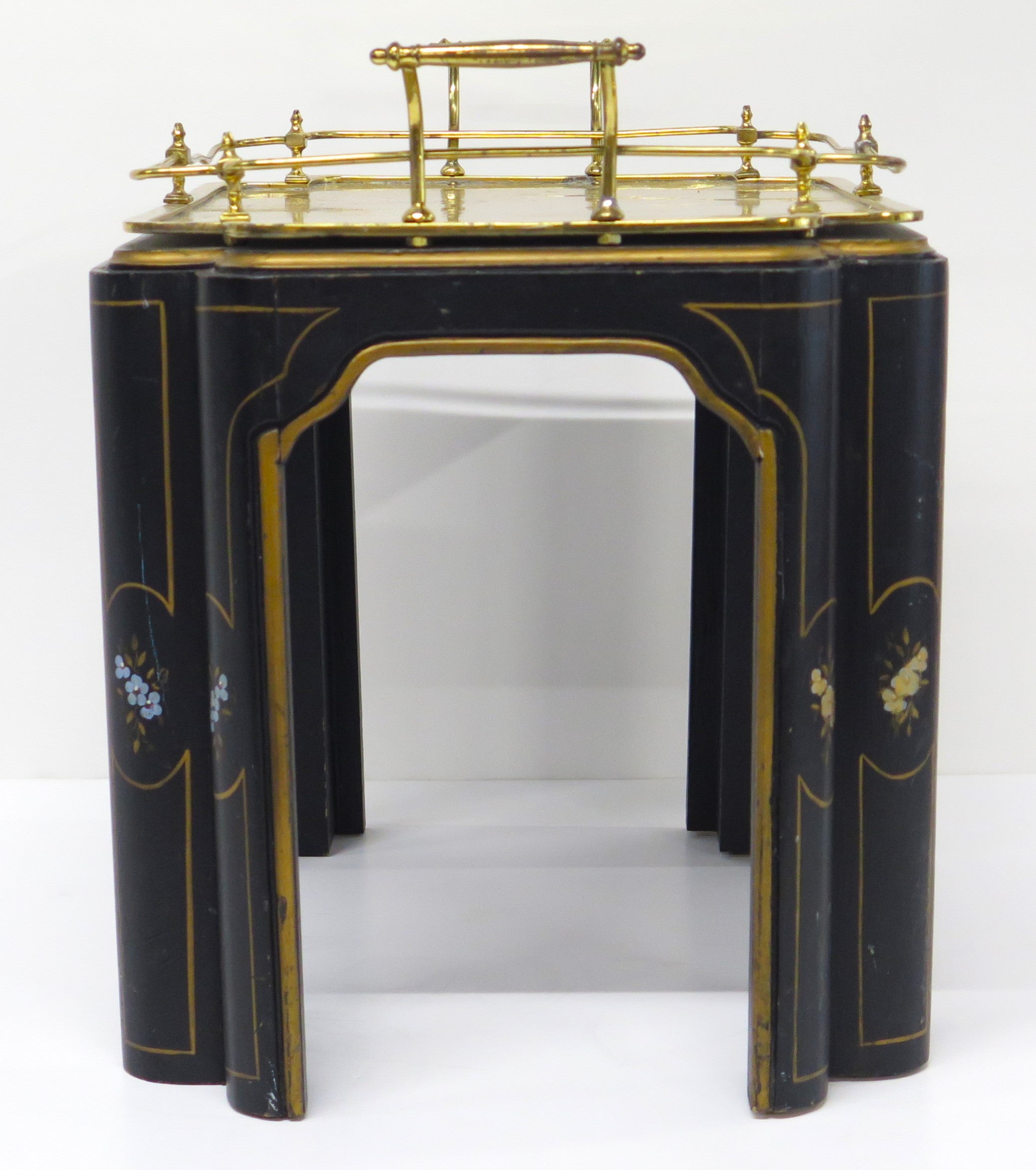 A Diminutive Brass Cocktail Table