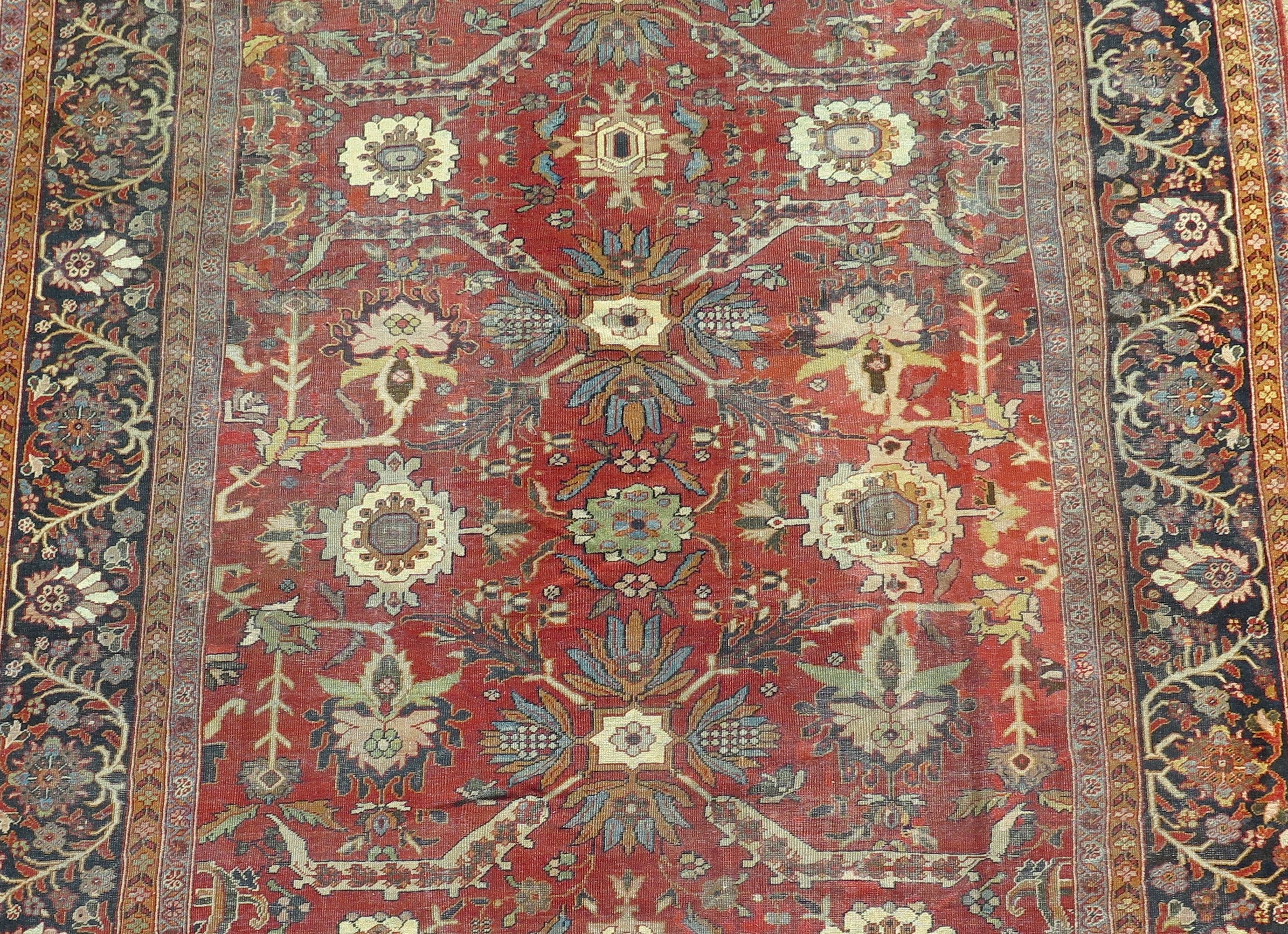 Antique Persian Heriz Carpet