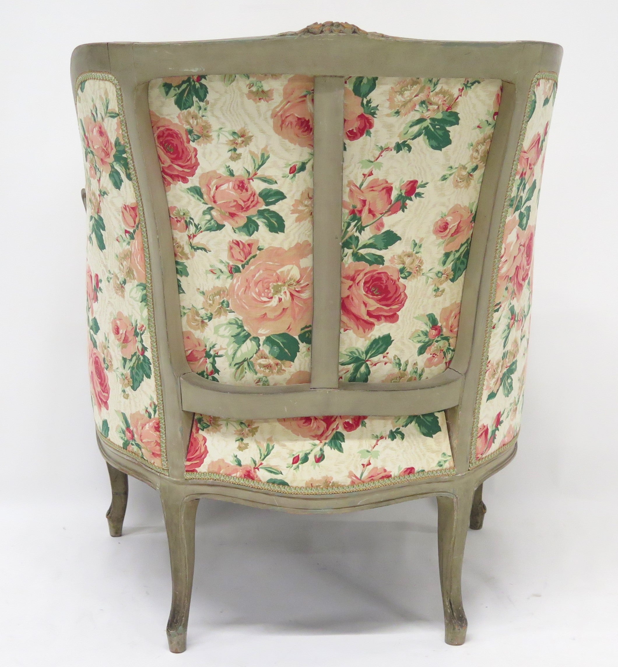 A Beautiful Louis XV Style Painted Bergere