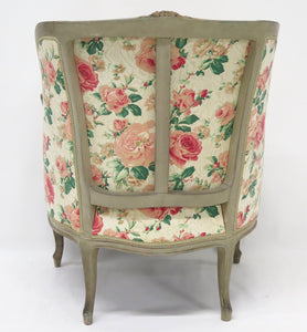 A Beautiful Louis XV Style Painted Bergere