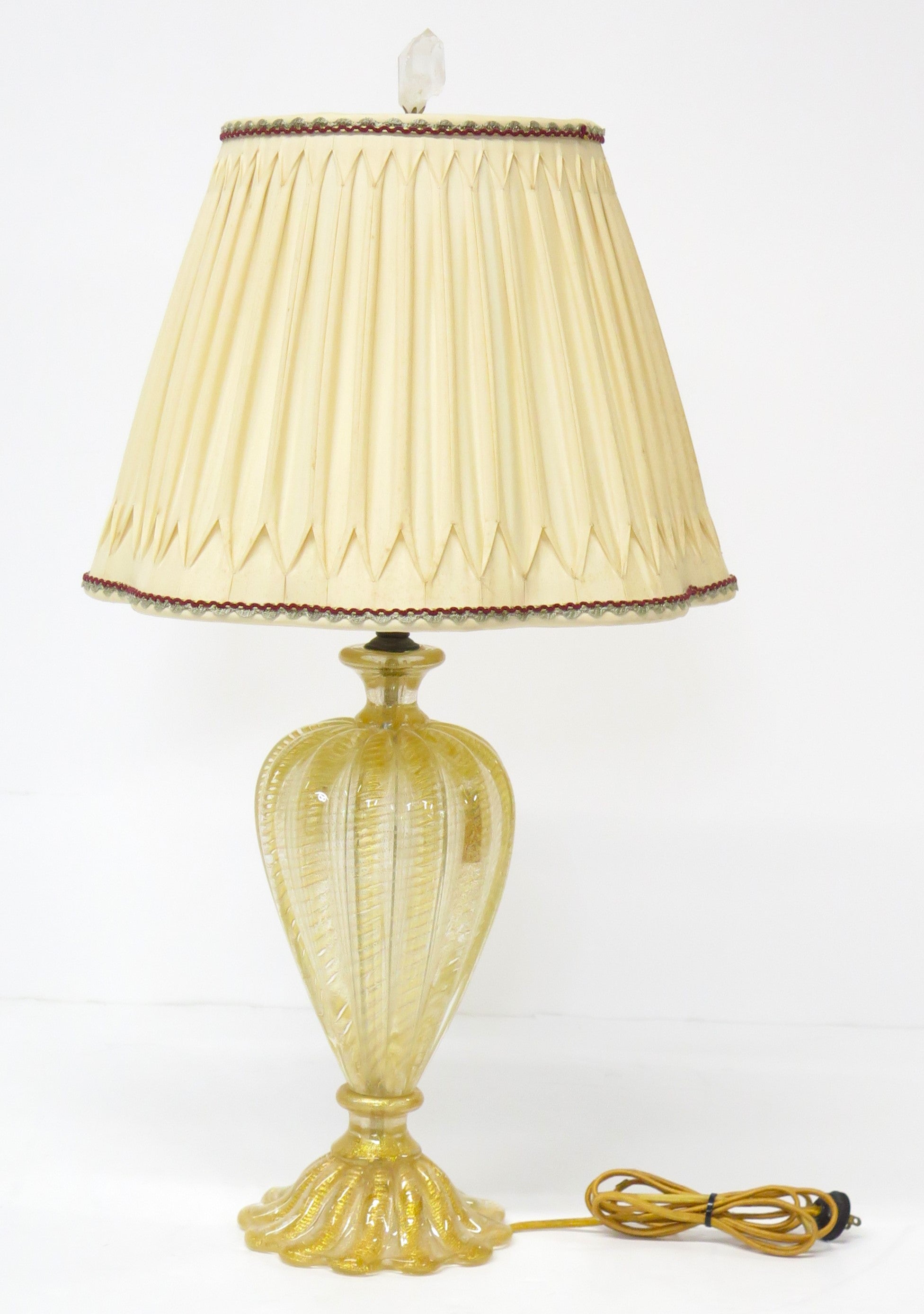Beautiful Mid Century Murano Glass Lamp by Barovier & Toso