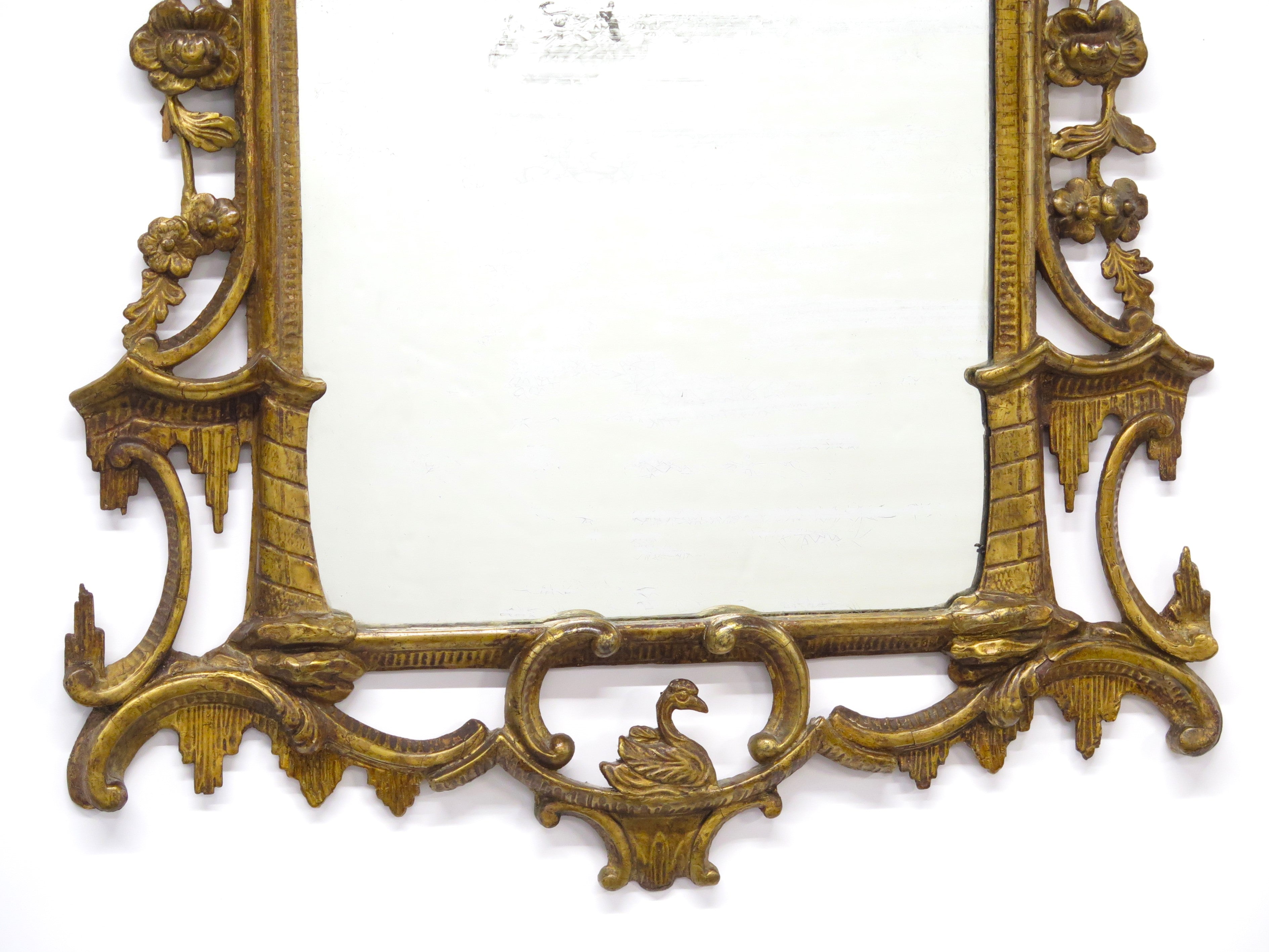 Mid-18th Century Irish Giltwood Wall Mirror