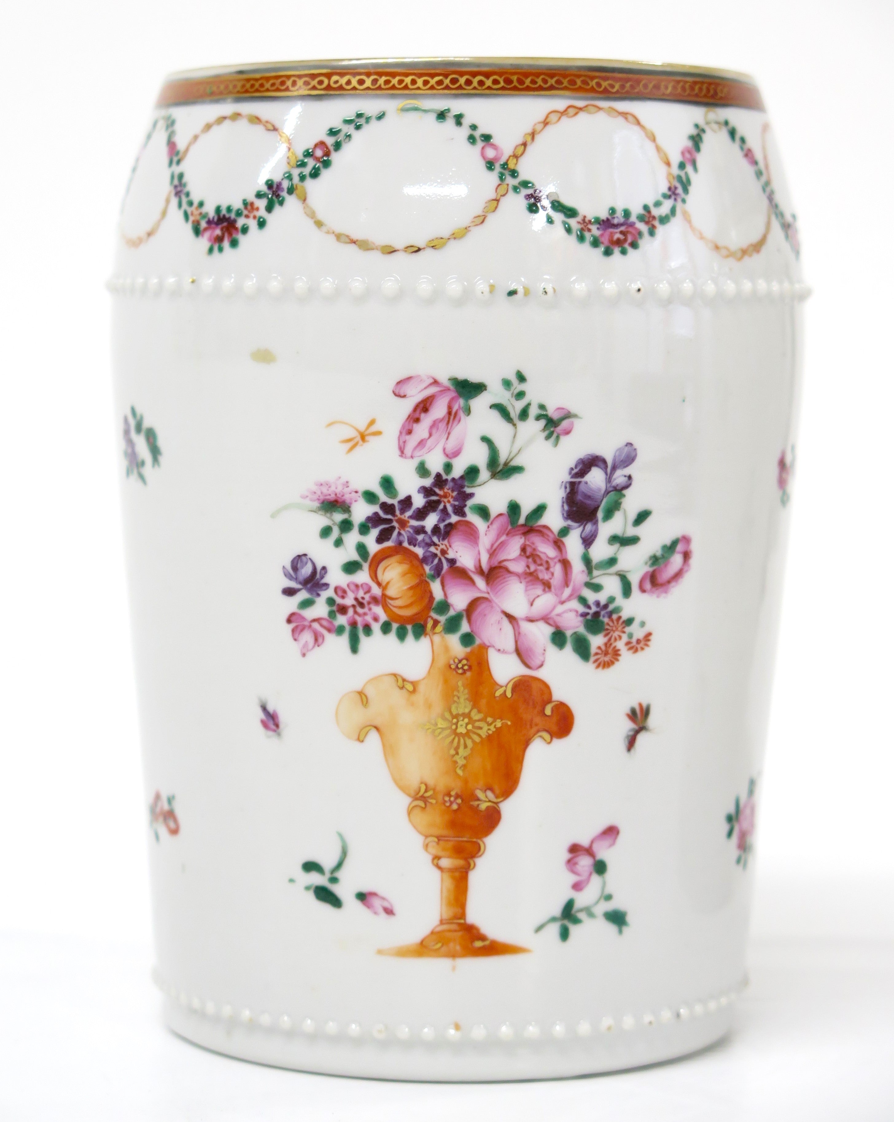 A Pair of Chinese Export Porcelain Famille Rose Mugs