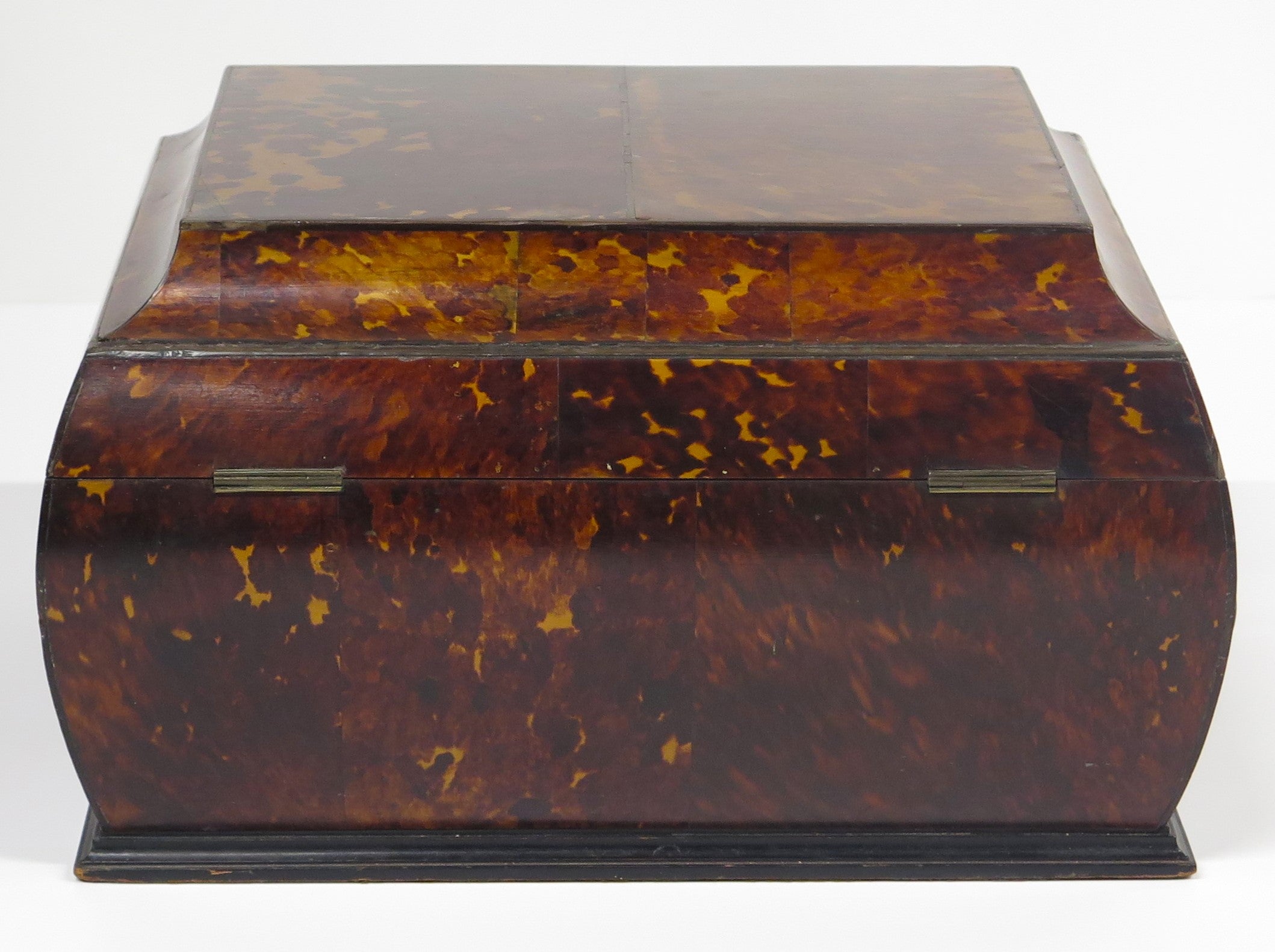 English Regency Tortoise Shell Jewelry Casket