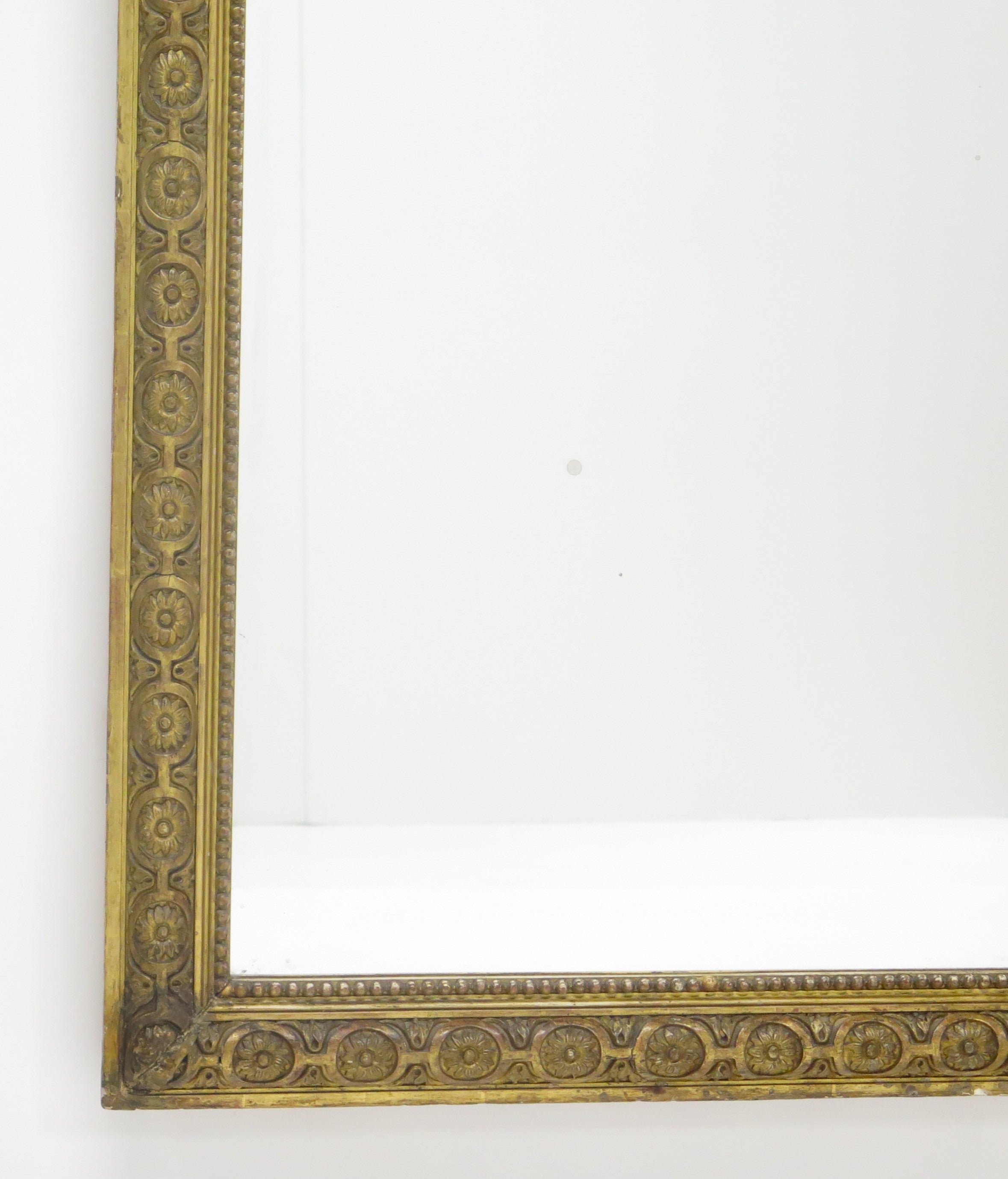 A Napoleon III Carved Gilt Wood Morror