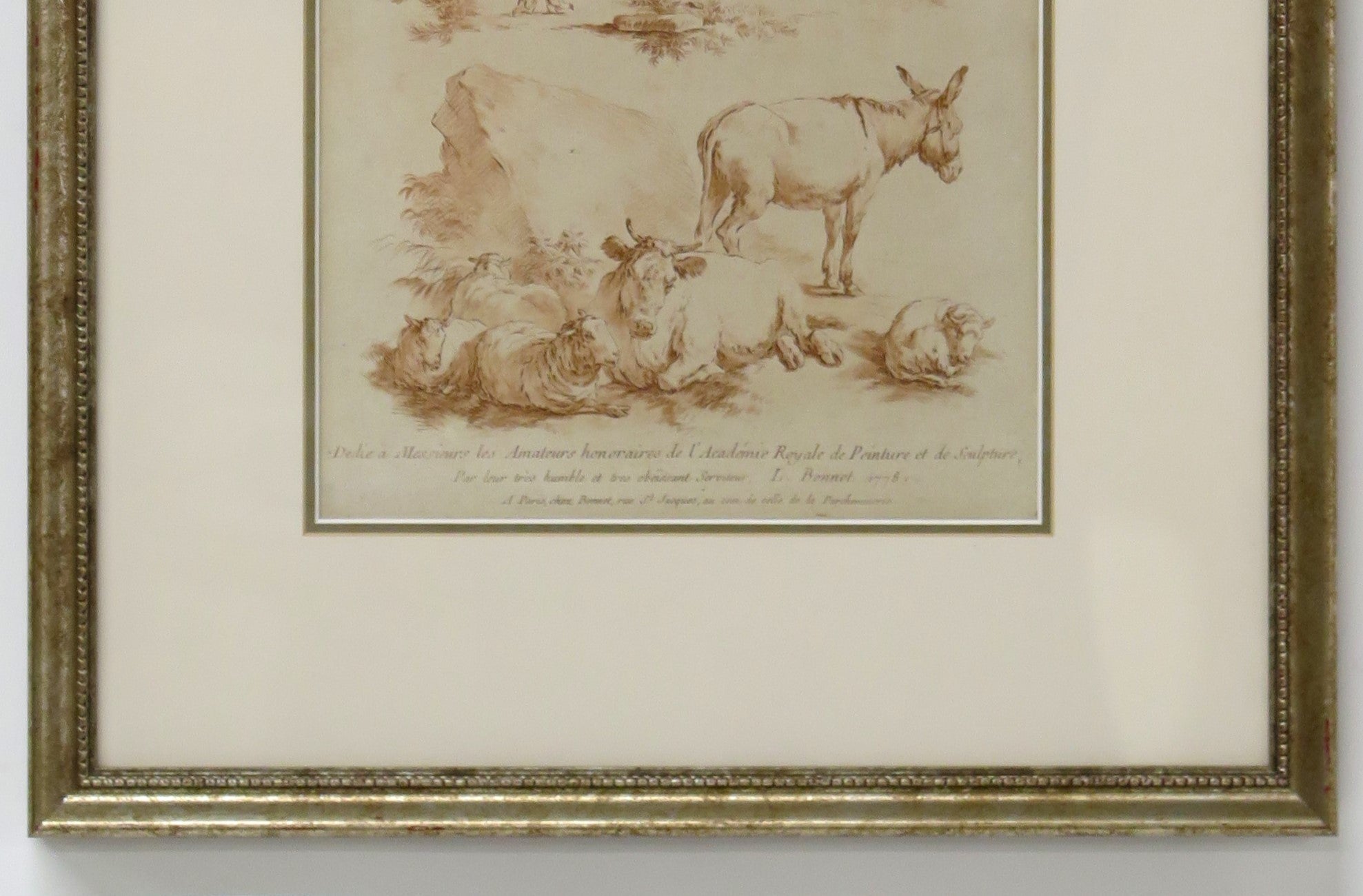 "Cahier de Principles" French School Print in the Manner of Sanguine