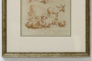 "Cahier de Principles" French School Print in the Manner of Sanguine