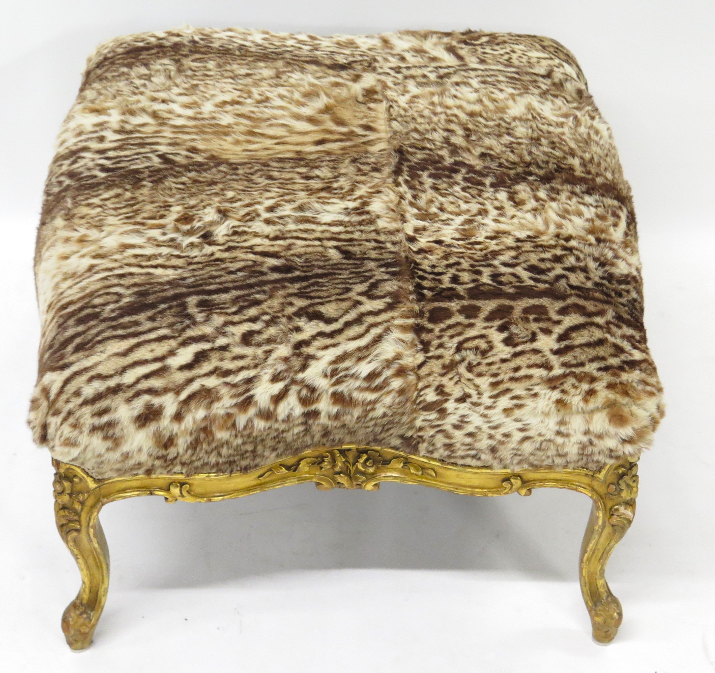 A 19th Century Louis XV Style Giltwood Tabouret