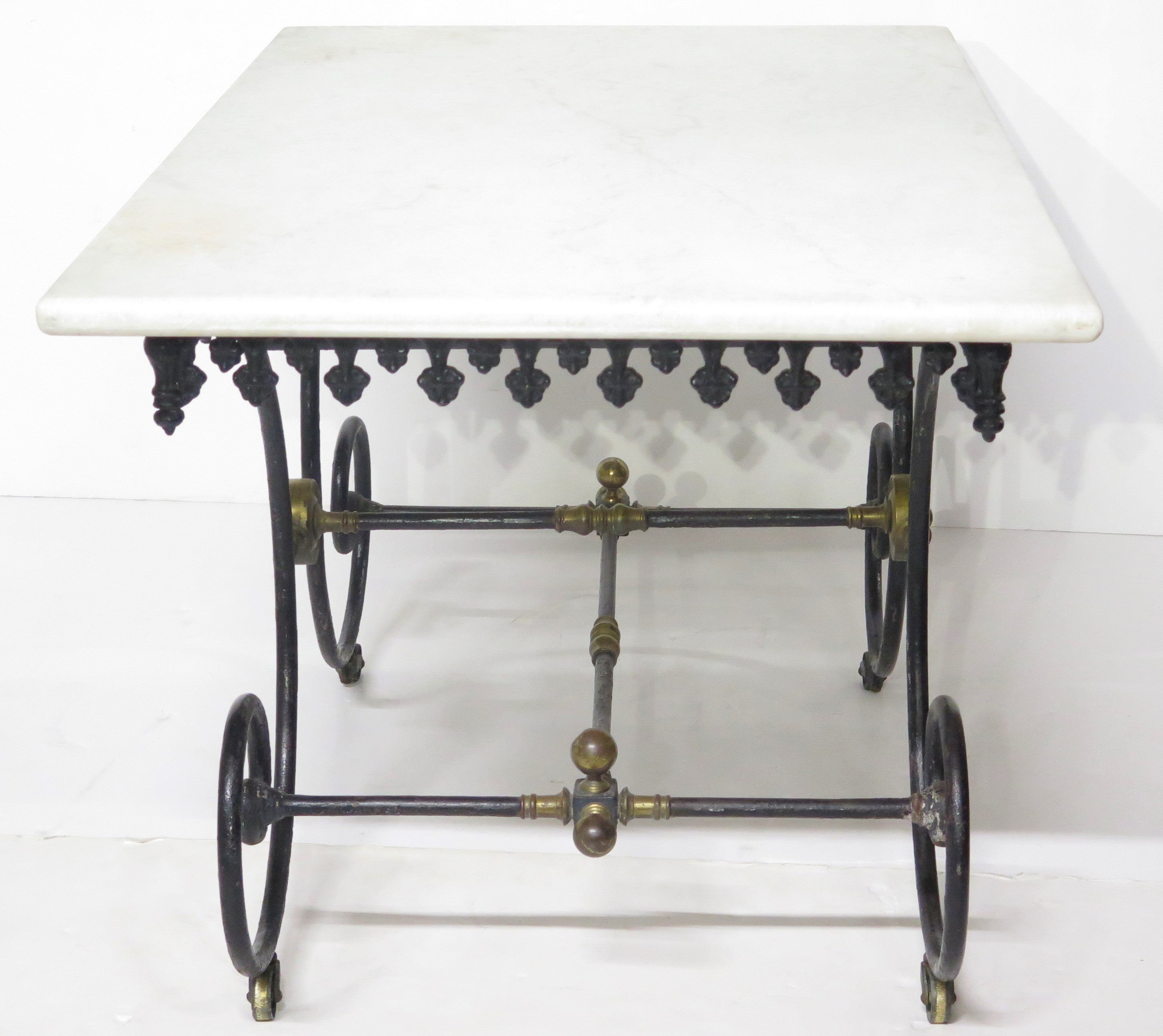 Early 20th Century Frenche Iron Pastri Table