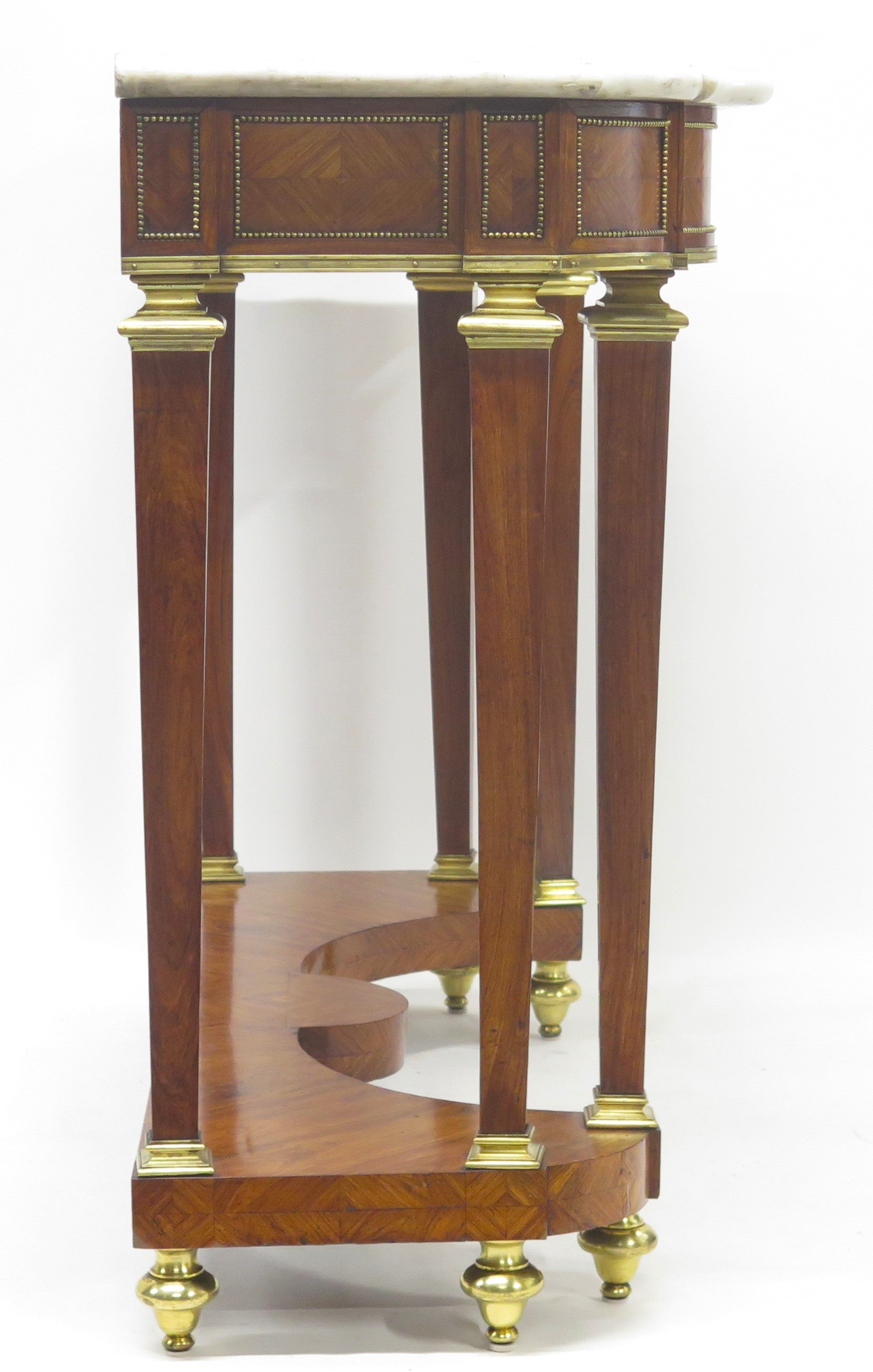 A 19th Century French Brass Mounted Console Table