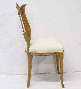 An Unusual Occasional Chair with Lyre Back