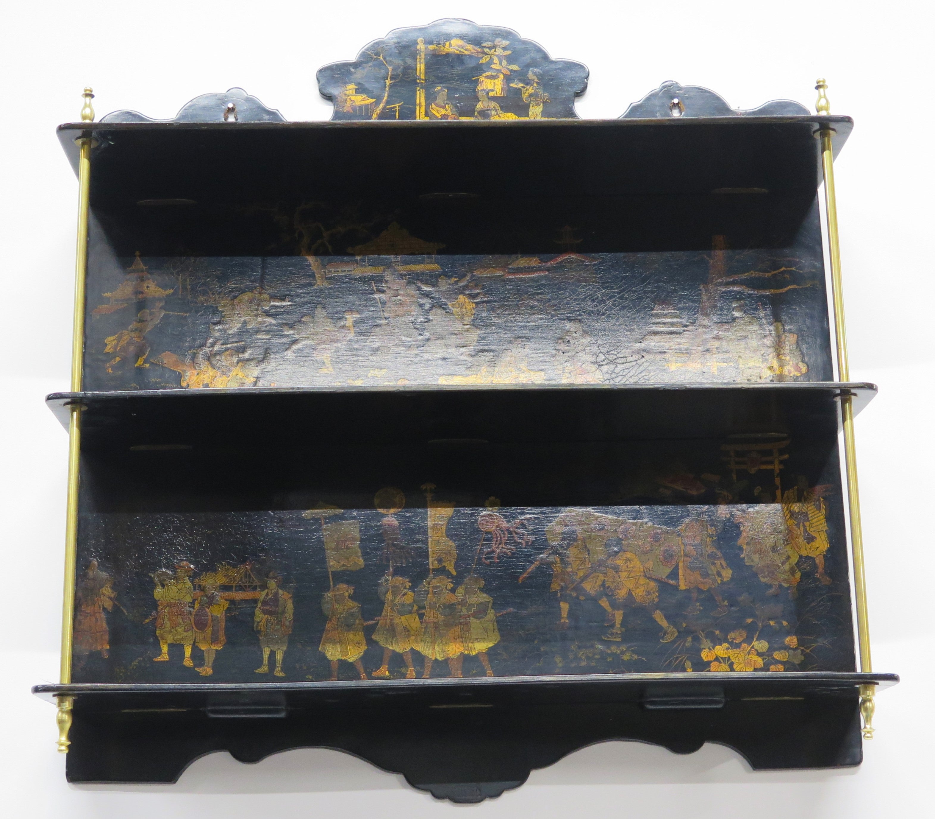 Late 19th Century French Shelf with Chinoiserie Decoration