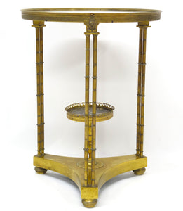 A Louis XVI Style Gilt Bronze Gueridon