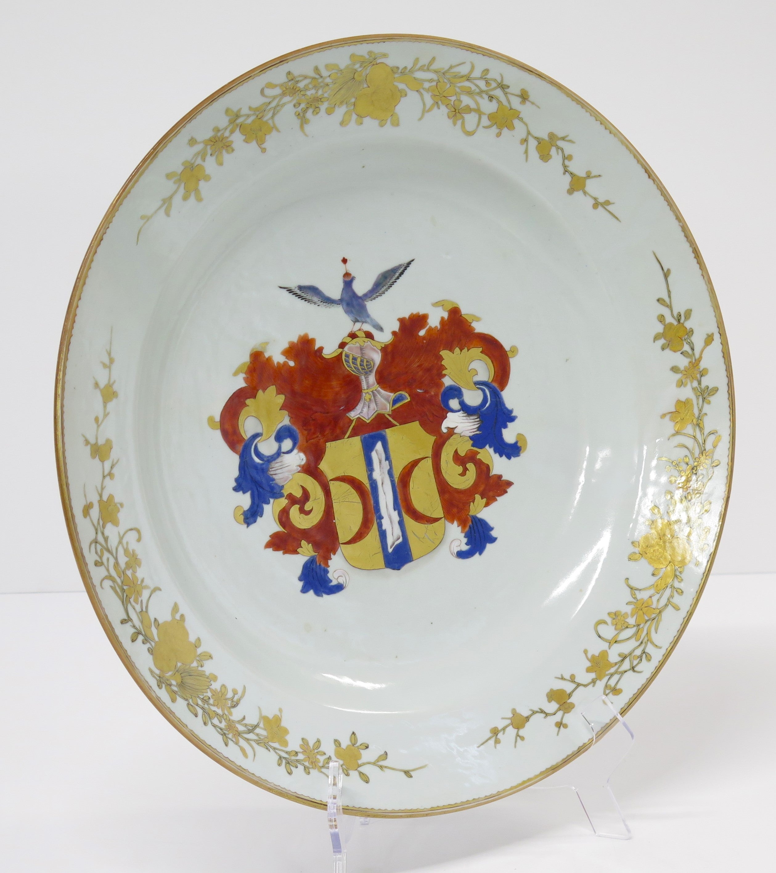 Chinese Export Armorial Charger for the Amsterdam-Batavia Dutch Family Valckenier