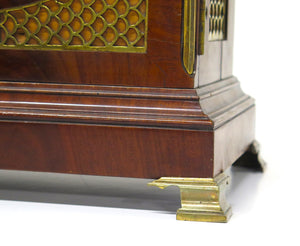 George II Mahogany Arched-Top Bracket Clock by Sly, Weymouth, England