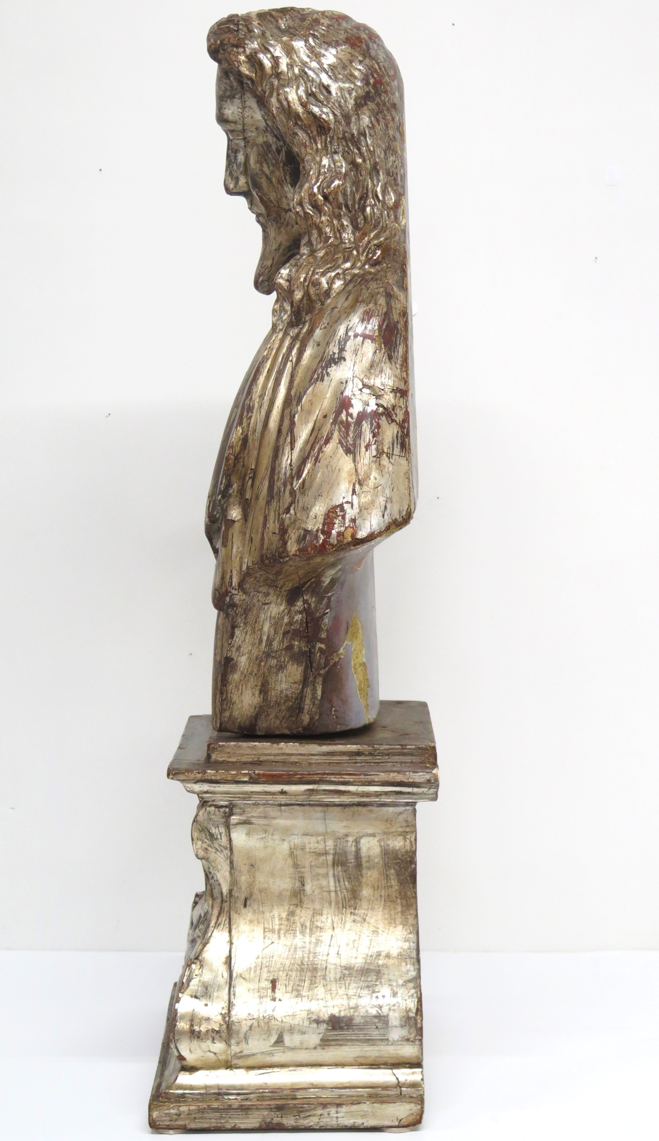 1# 18th Century Italian Silver Gilt Reliquary Bust