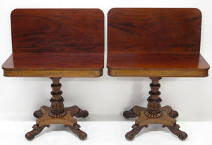 A Matched Pair of William IV Rosewood Games Tables