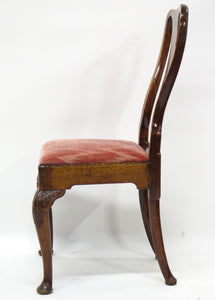 A George III Well Proportioned Mahogany Side Chair