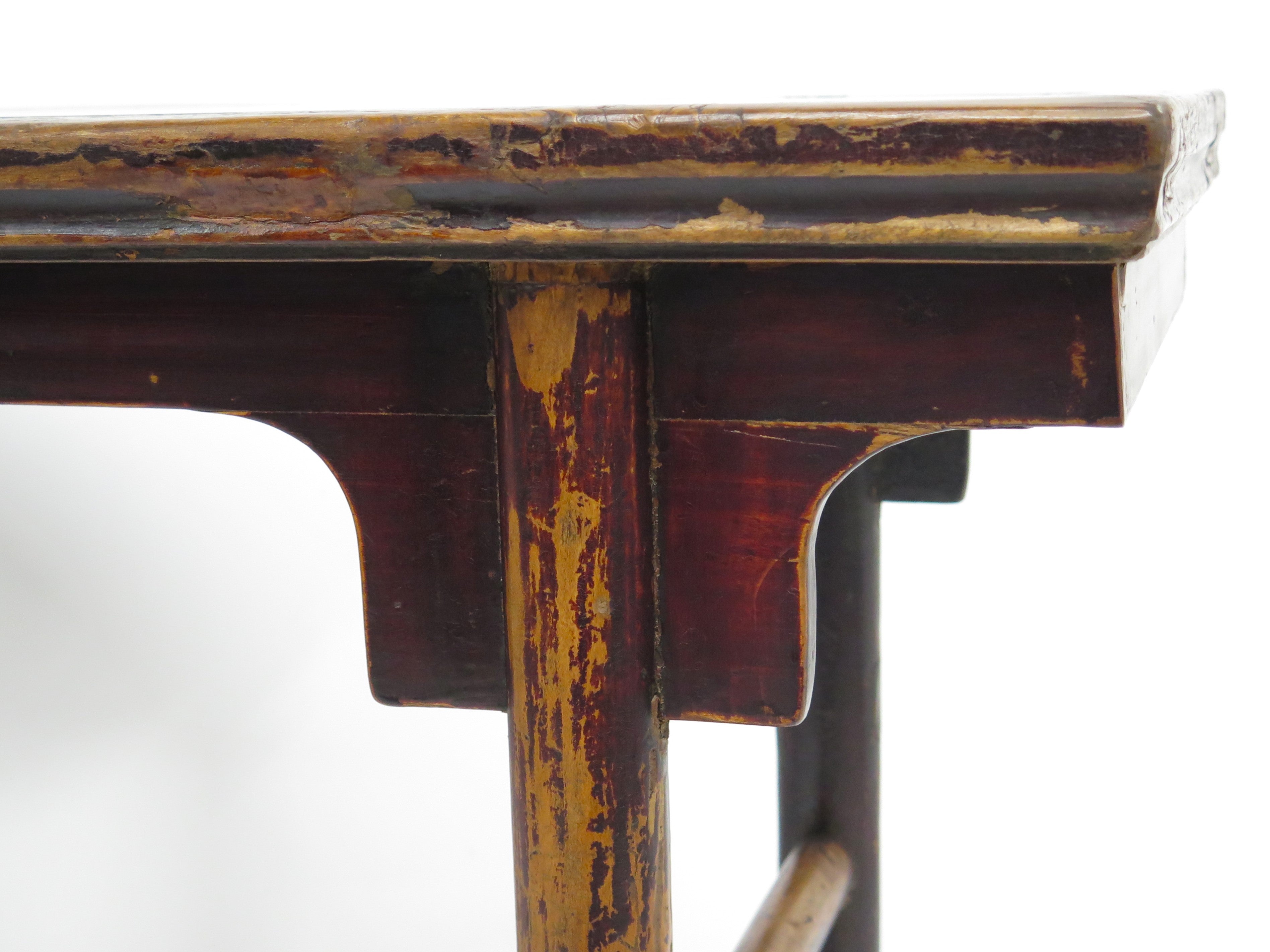 Chinese Qing Dynasty Altar Table with Rare Pudding Stone Top